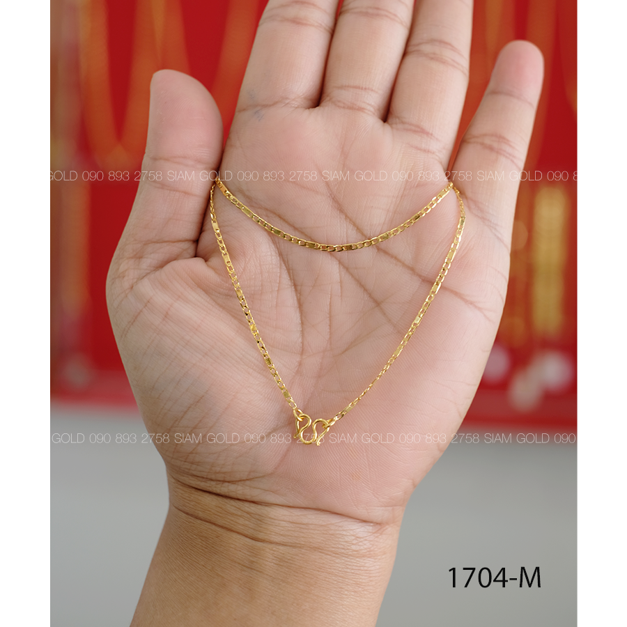 สร้อยคอเลสเรียบ 1 ส. (M) ความยาว 18 นิ้ว (มีคลิปรีวิว)