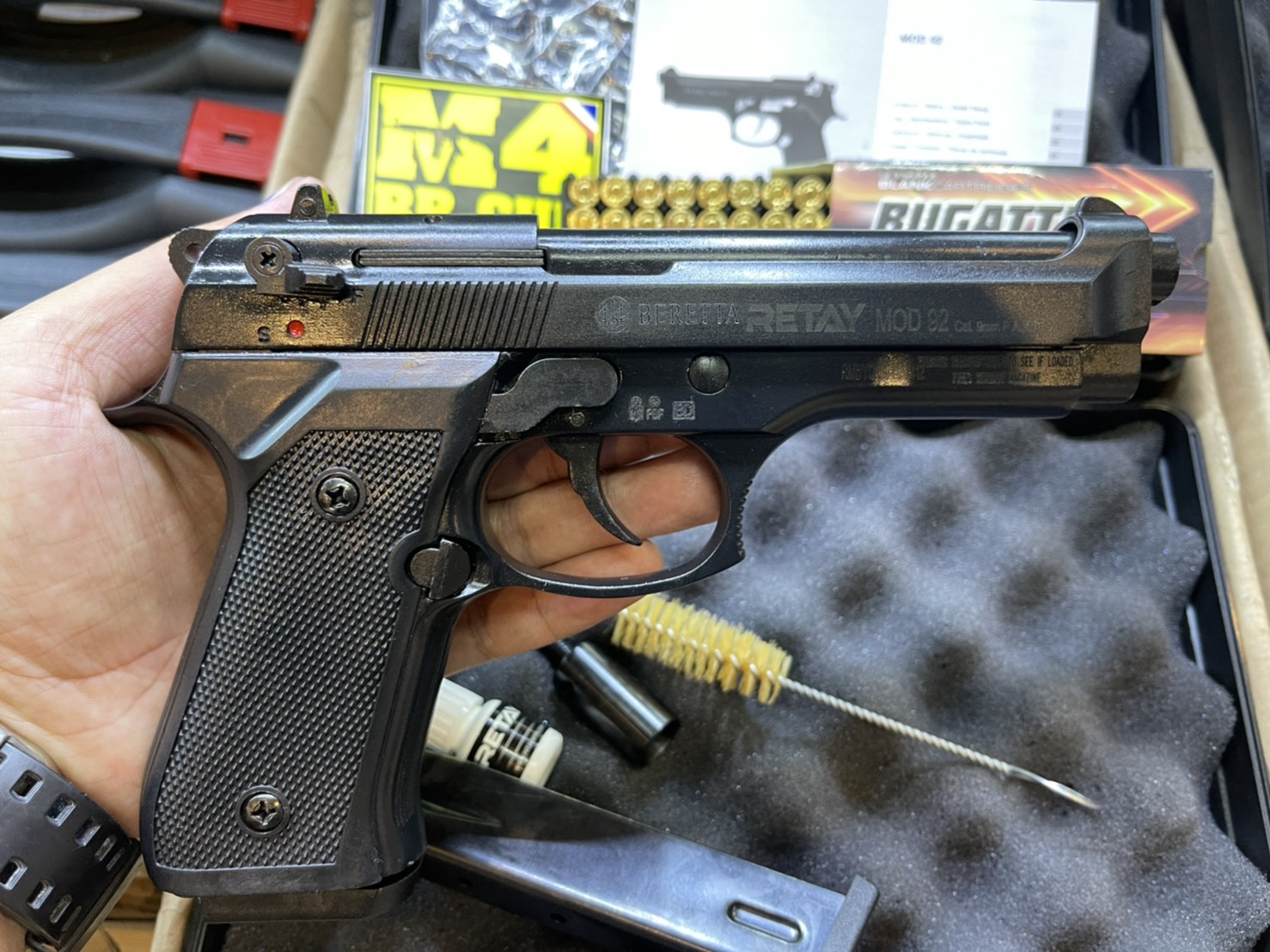 RETAY บาเรทต้า MOD 92 ดำ ด้าม ดำ