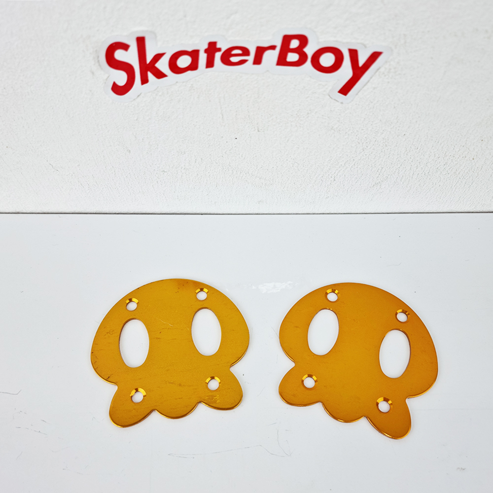 [0302] แผ่นปะเก็น รองน็อตยึดทรัค สเก็ตบอร์ด รูในห่าง5.5cm ทรงPanda ช้วยถนอมไม้