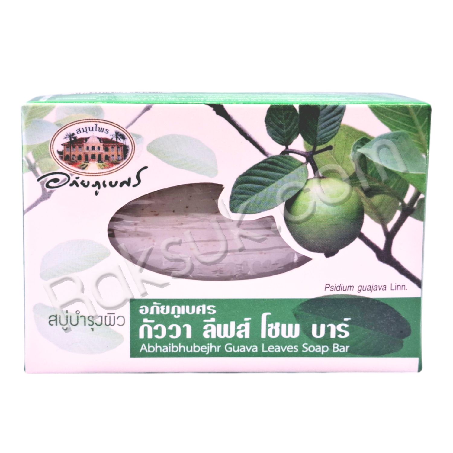 อภัยภูเบศร กัววา ลีฟส์ โซพ บาร์ (สบู่บำรุงผิวใบฝรั่ง)
