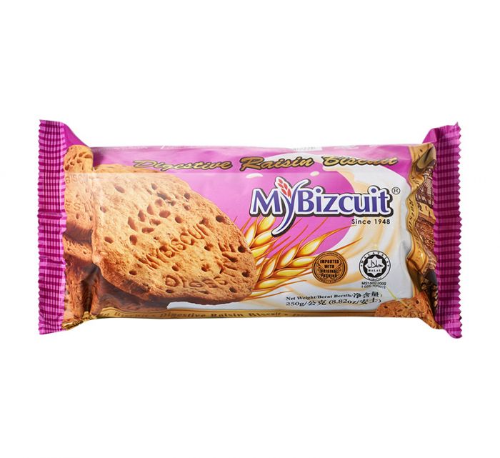 [My Bizcuit] มายบิสกิต ไดเจสทีฟ เรซิน บิสกิต 250g รสธัญพืชผสมลูกเกด