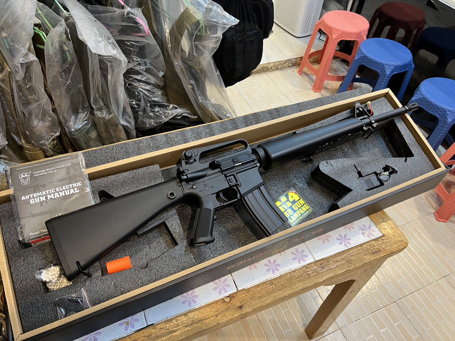 Golden Eagle F6618 M16A1 บอดี้ ABS