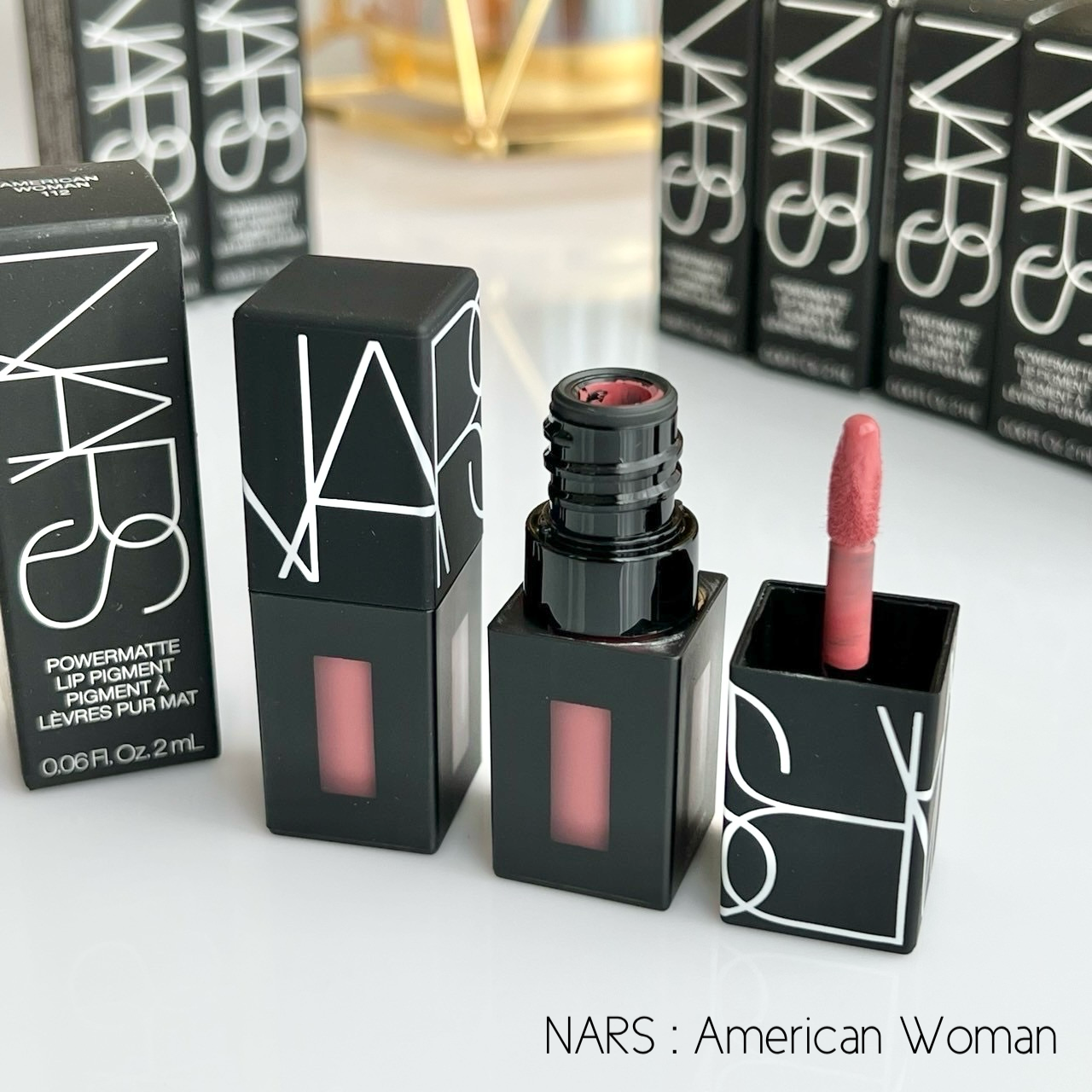 ลิปจุ่ม Nars Powermatte Lip pigment 2 ml # American Woman