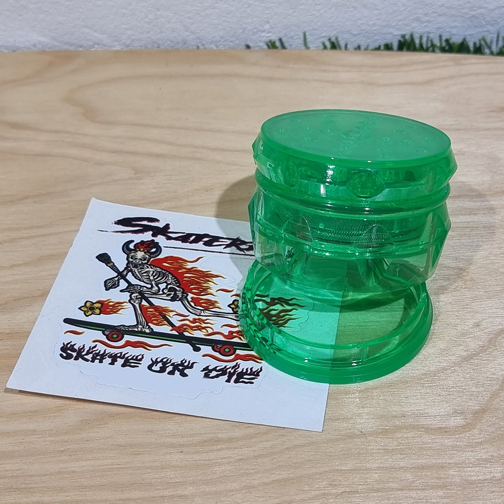 [1002] Plastic Grinder ขนาด 63mm 2 3ชั้น บดเก็บ ที่บดสมุนไพร เครื่องบดสมุนไพร บดกาแฟ ไกเดอร์บด