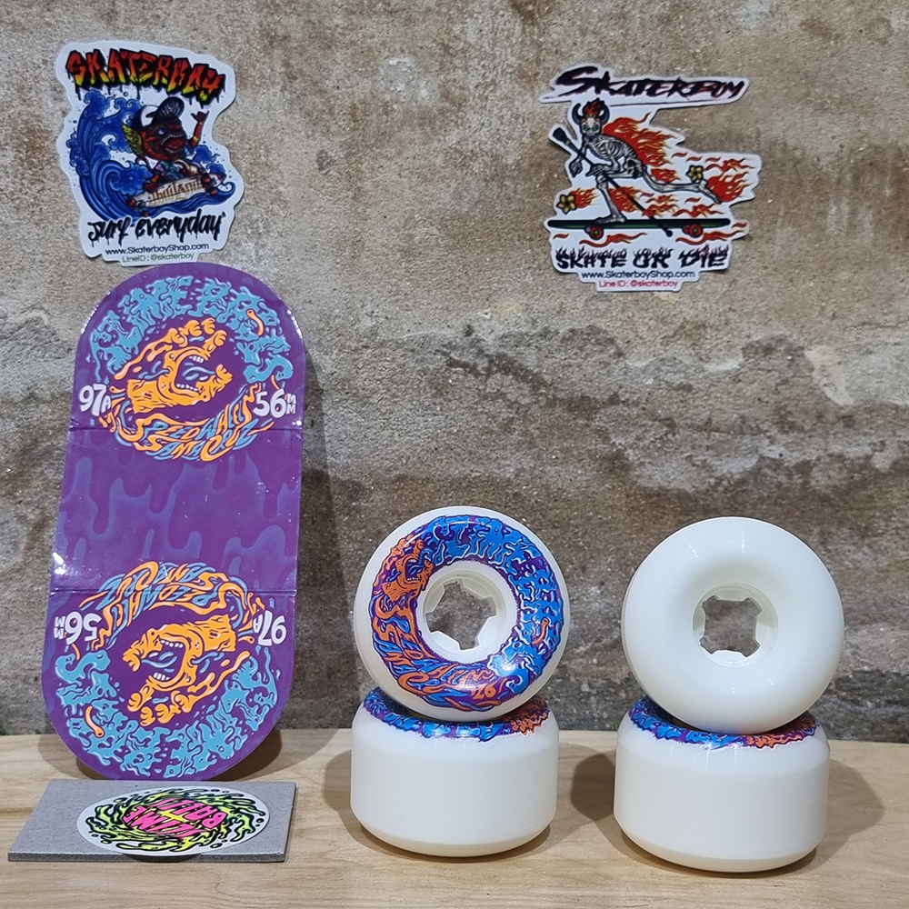 [0315] ล้อ Slime Balls 56mm แข็ง 97A 99A รุ่น SantaCruz, Vomits, berger