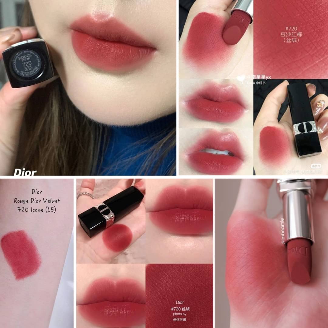 เซ็ทลิปสติก Dior Rouge Lipstick Mini Set 2 Pcs. with Lipstick Case กล่องสีแดง