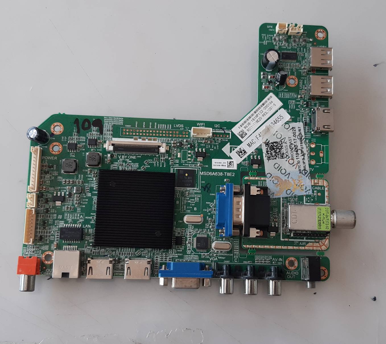 อันที่ 109 PHILPS 43PUT6002S ซีสเตร็ม MSD6A38-T8E2 ดีเทสแล้ว
