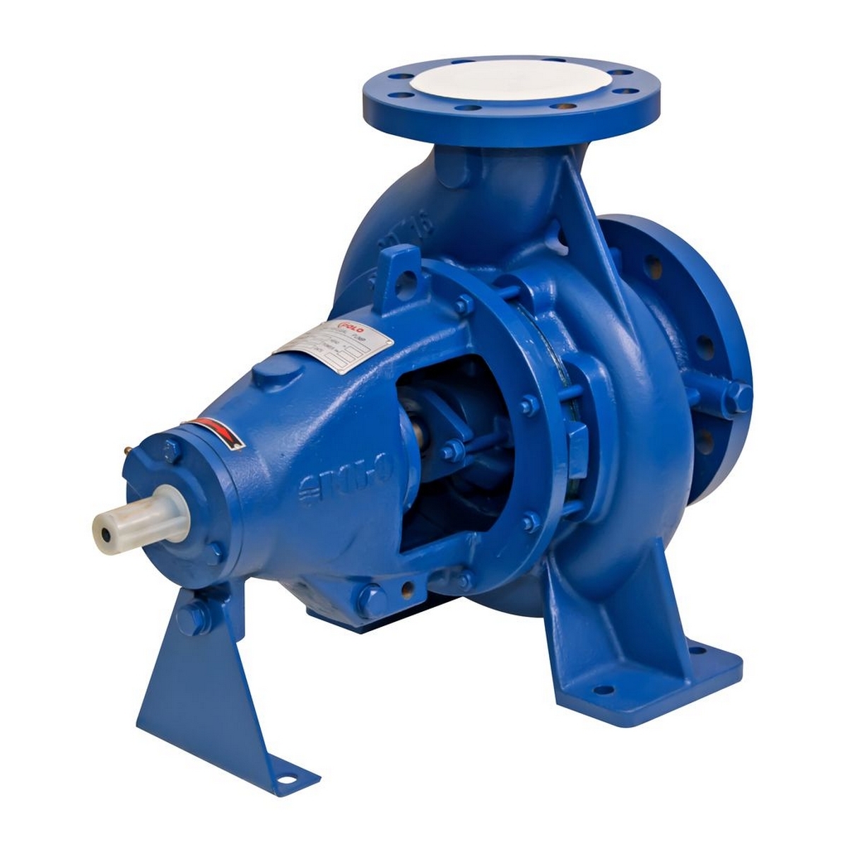 ปั๊มเพลาลอย 75 Hp 380v POLO รุ่น EA150/32 ขนาดท่อ 200x150 มม. ส่งสูง 36 ม. ปริมาณ 468 ลบ.ม./นาที