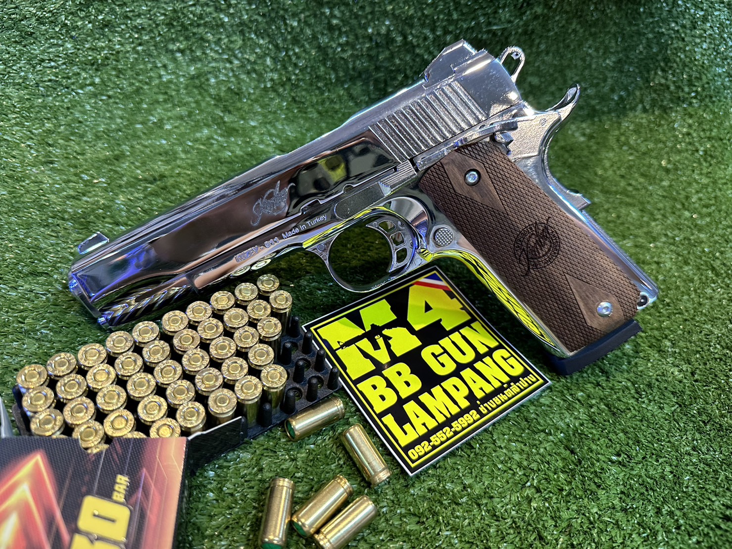 KUZEY M1911 ลาย KIMBER ลำกล้อง 5" สีเงินเงา
