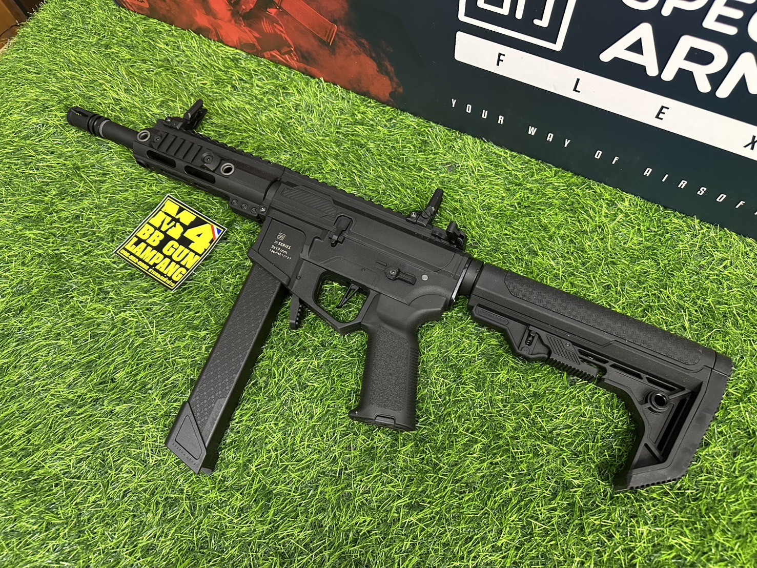 Specna Arms SA-FX01 FLEX™ HAL ETU : AR9 Custom (Black)