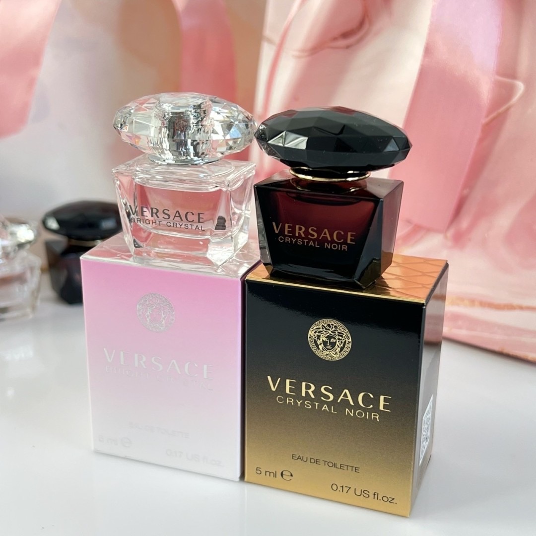 แพ็คคู่ Versace Crystal Noir & Bright Crystal 5 ml x 2 หัวแต้ม