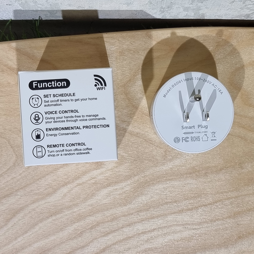 [1001] Smart Plug ปลั๊กไฟอัจฉริยะ ต่อWifiควบคุมผ่านApp SmartLife ตั้งเวลาเปิด-ปิด เครื่องใช้ไฟฟ้า