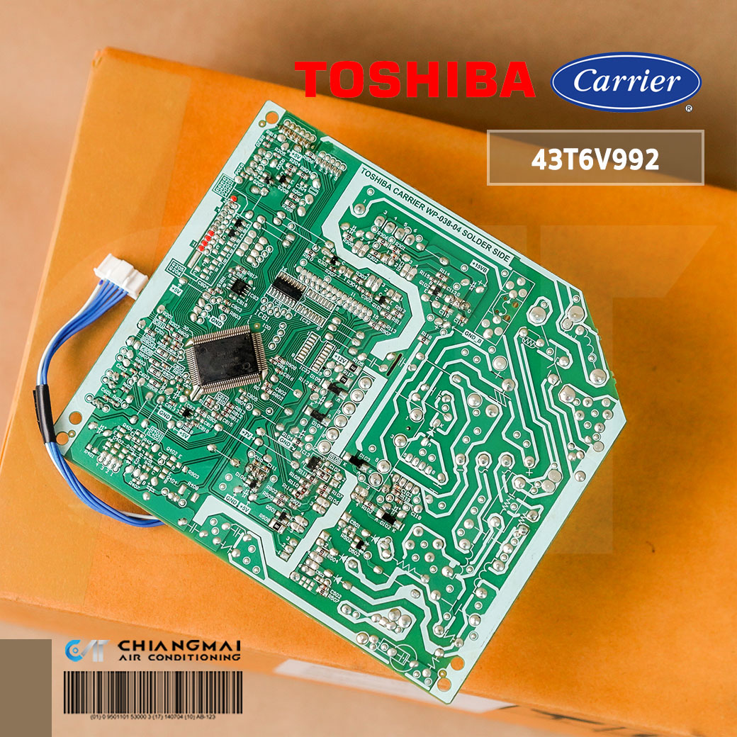 43T6V992 แผงวงจรแอร์ Carrier แผงบอร์ดแอร์แคเรียร์ บอร์ดคอยล์เย็น รุ่น ...