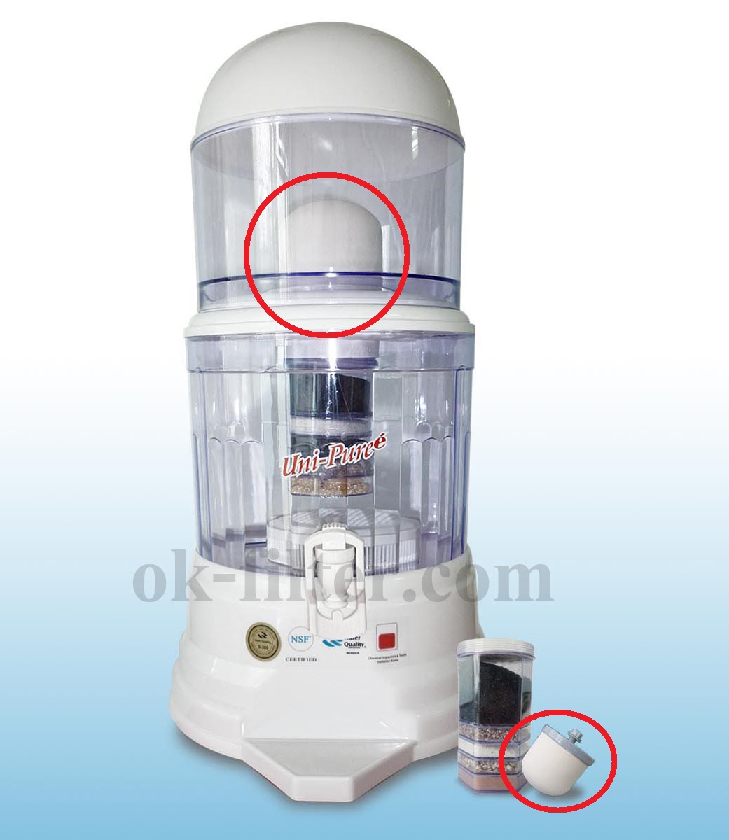 ไส้กรองน้ำ DOME CERAMIC ขนาด 4 นิ้ว เส้นผ่านศูนย์กลาง 4 นิ้ว 0.3 Micron Aquatek