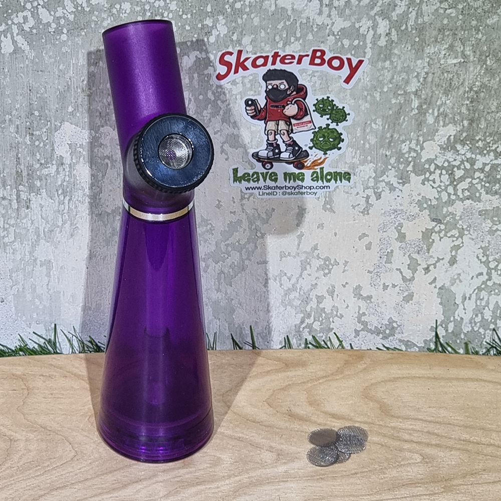 [1004] ท่อน้ำ Water Pipe พกพา พร้อม Grinder ที่บดและเก็บในตัว ถอดทำความสะอาดง่าย