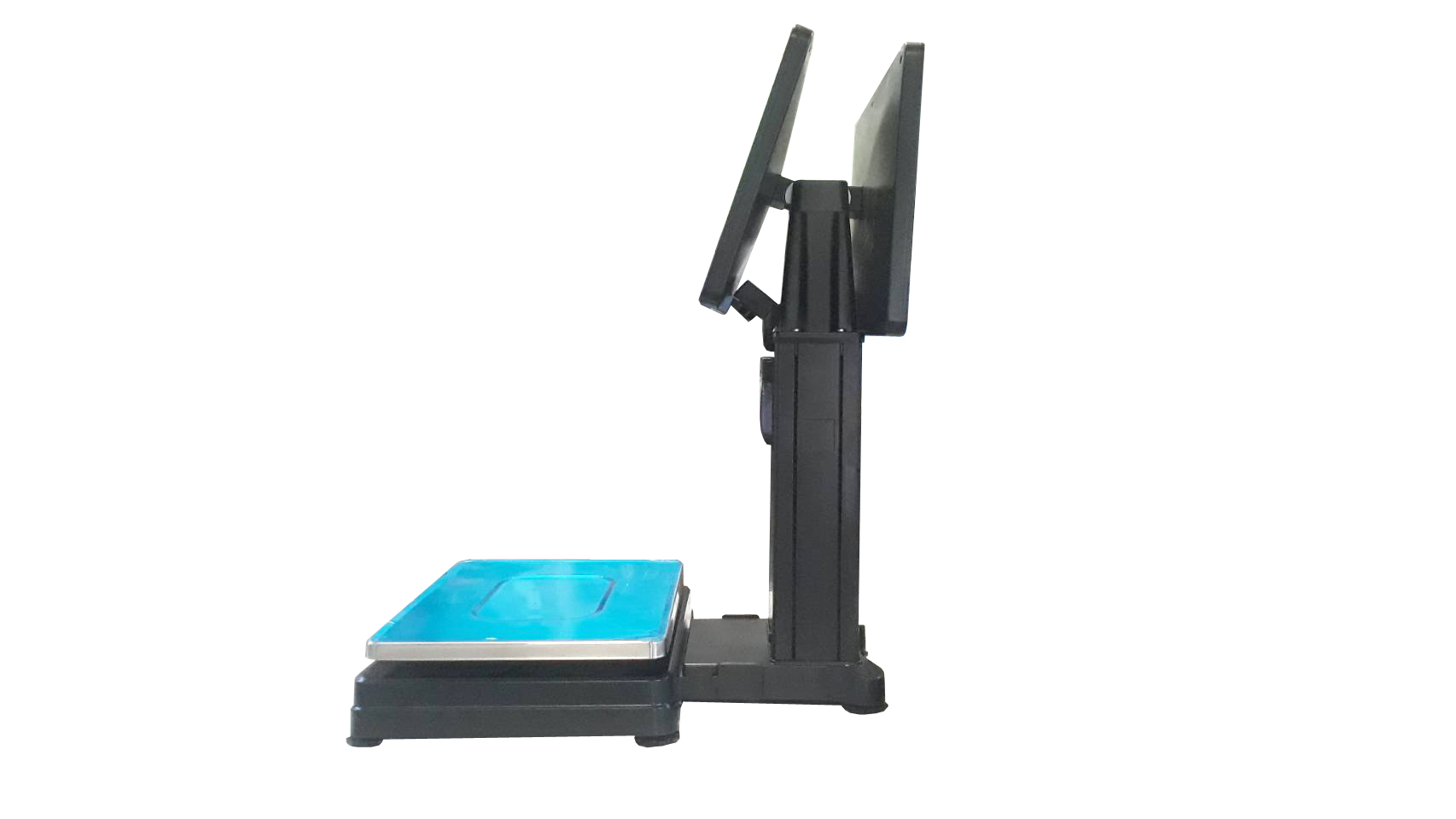 เครื่องชั่งน้ำหนักโปรแกรม POS หน้าจอสัมผัสคู่ ขนาด 15.6นิ้ว + ลิ้นชักเก็บเงิน