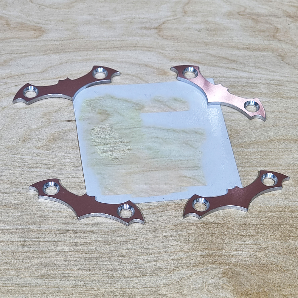 [0302] batman แผ่นรองน็อตยึดทรัคสเก็ตบอร์ด แก้น็อตจมกินไม้ ทรงค้างคาว ชุบสีอโนไดซ์