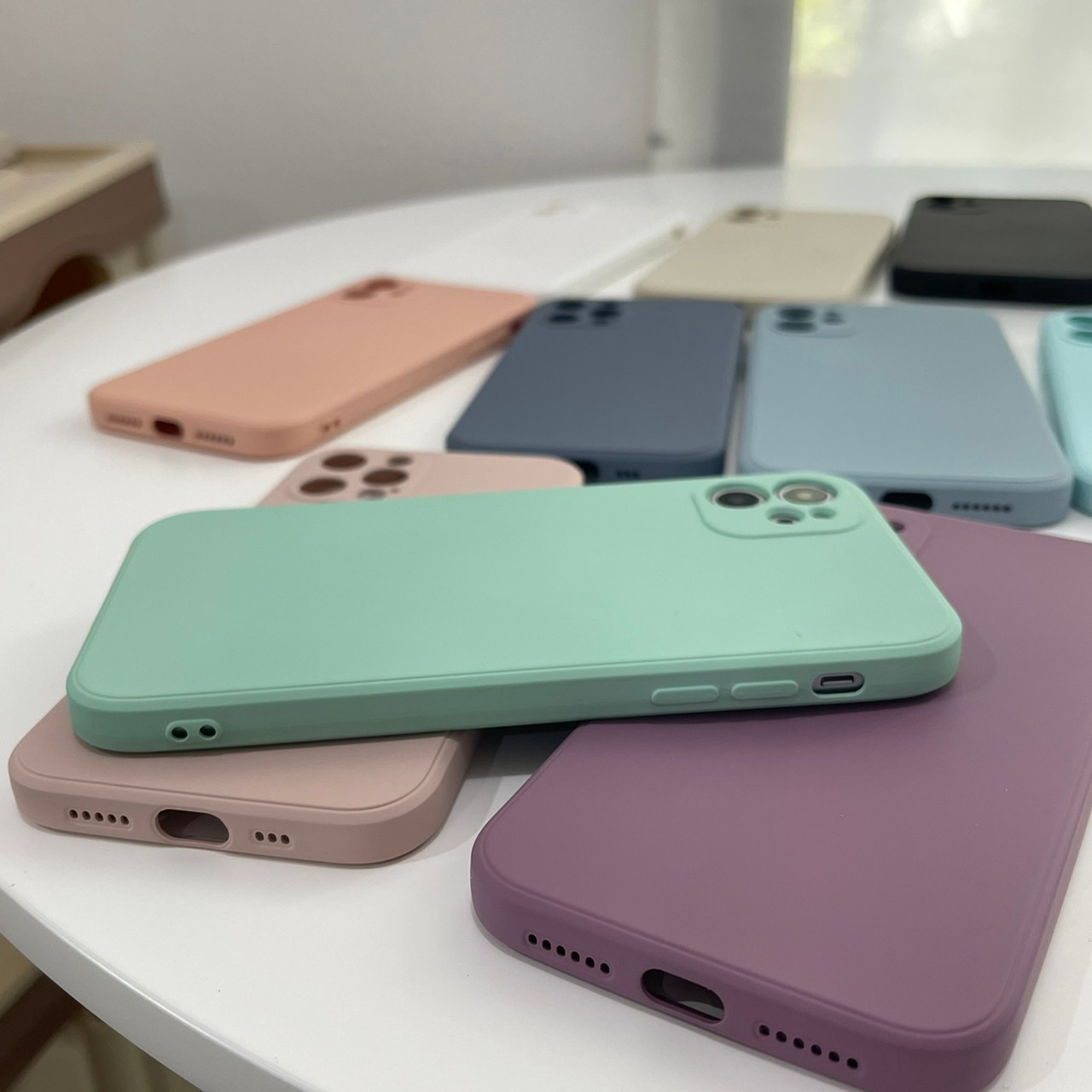 TPU case with camera (เคสทรงเหลี่ยม)