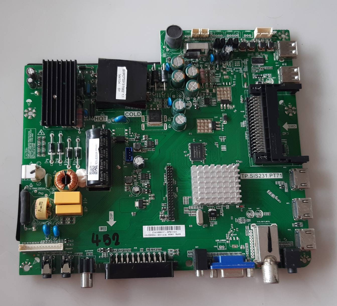 อันที่ 452 HAIER LE32B7000T ซีสเตร็ม TP.SI231.PT71 ดีเทสแล้ว