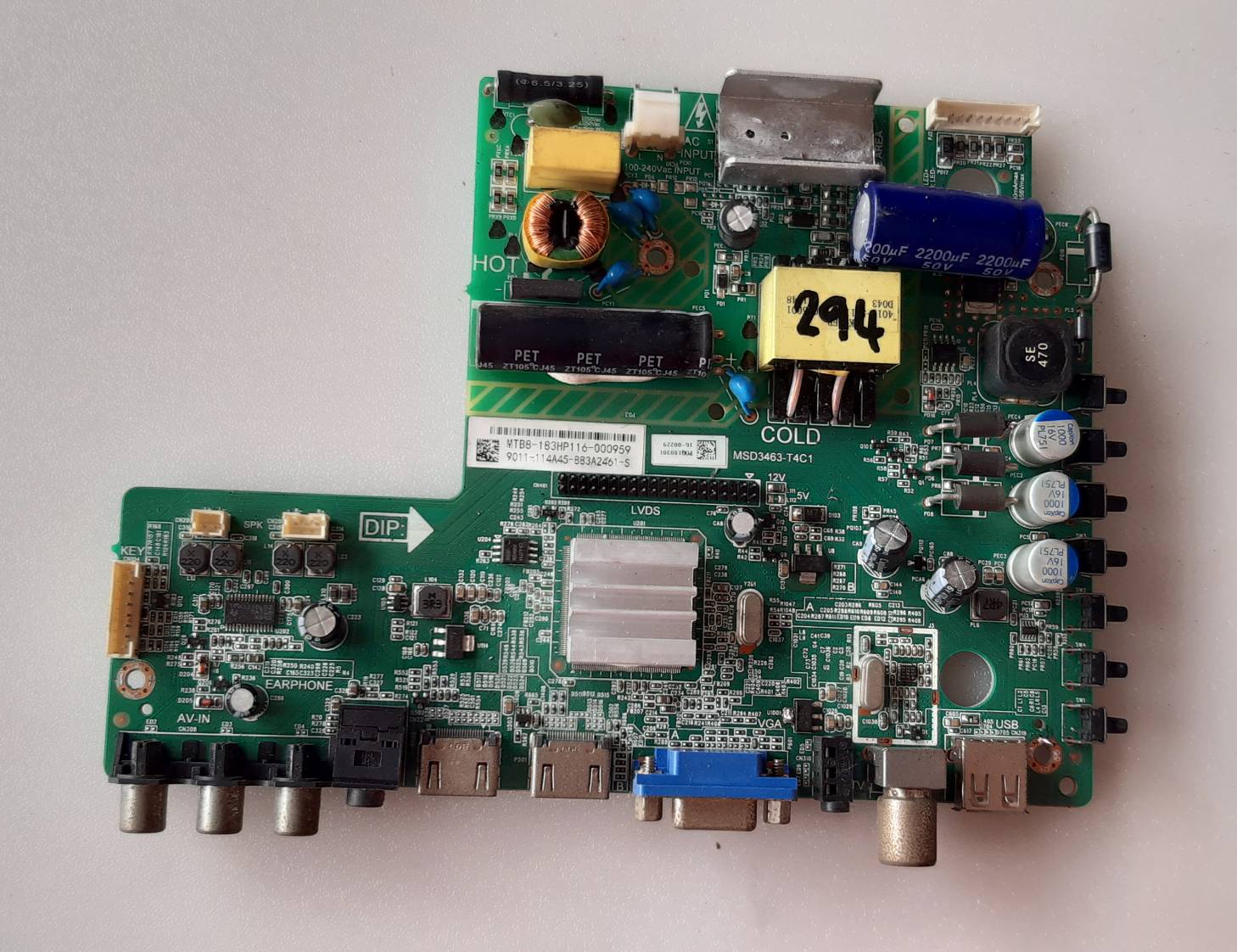 อันที่ 294 PHILIPS 24PHT4101S ซีสเตร็ม MSD3463-T4C1 ดีเทสแล้ว