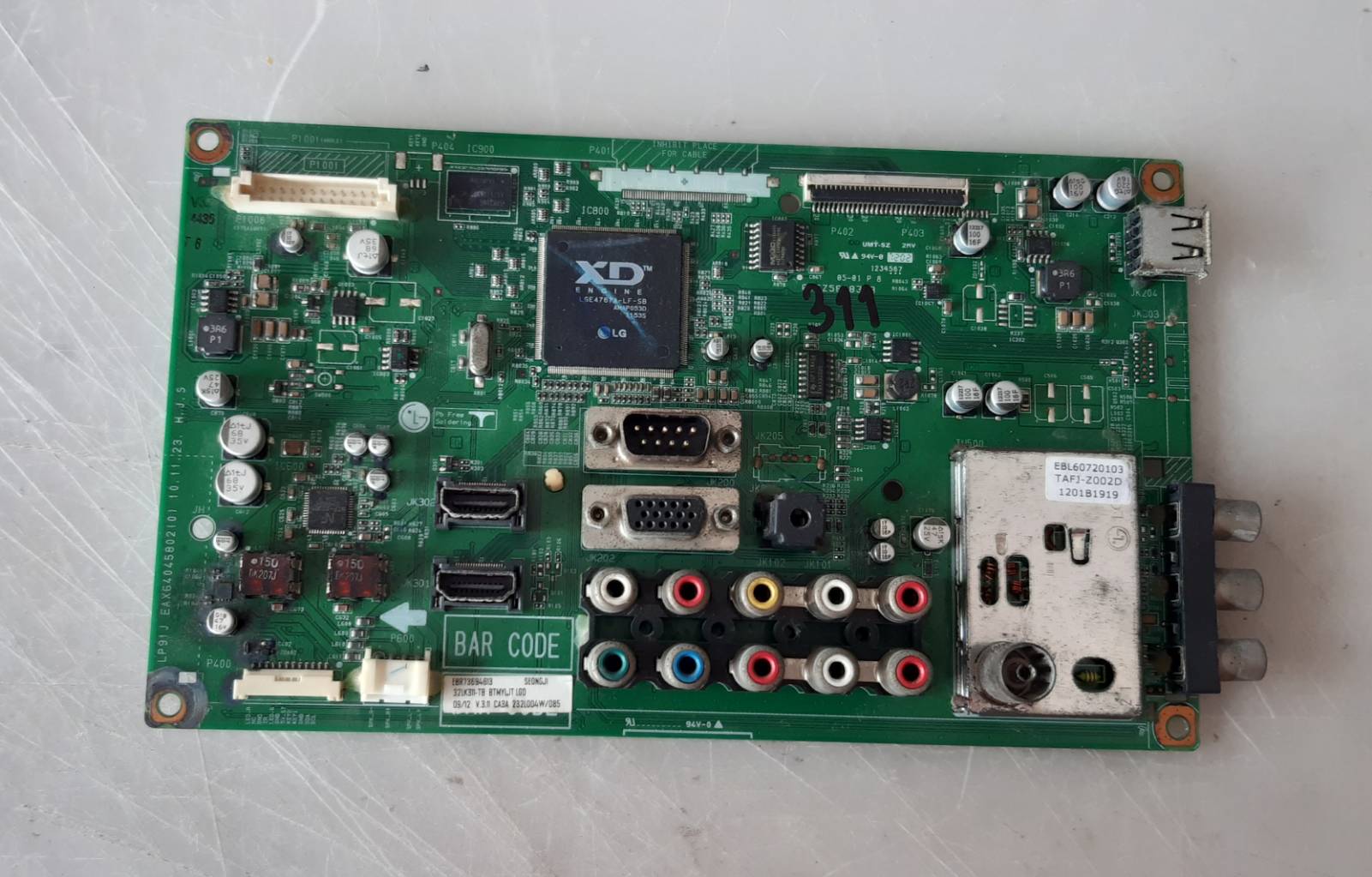 อันที่ 311 LG 32LK311 ซีสเตร็ม EAX64045802 ดีเทสแล้ว