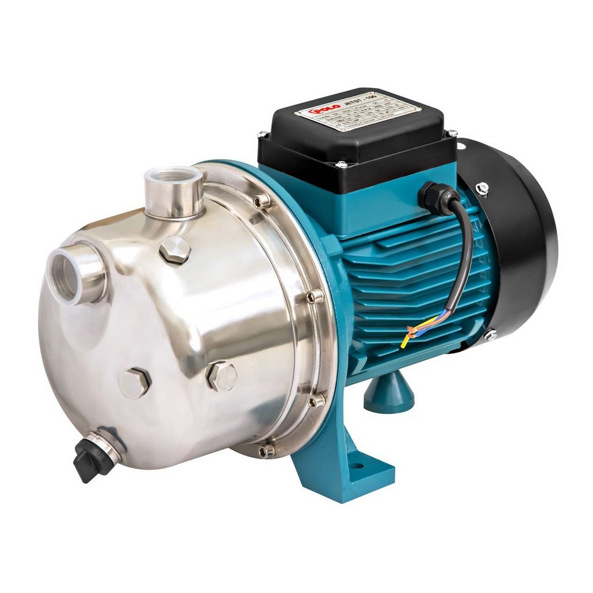 ปํ๊มหอยโข่งล่อน้ำ 1 Hp POLO รุ่น JETST-100 ขนาดท่อ 1" ส่งสูง 50 ม. ปริมาณ 52 ลิตร/นาที