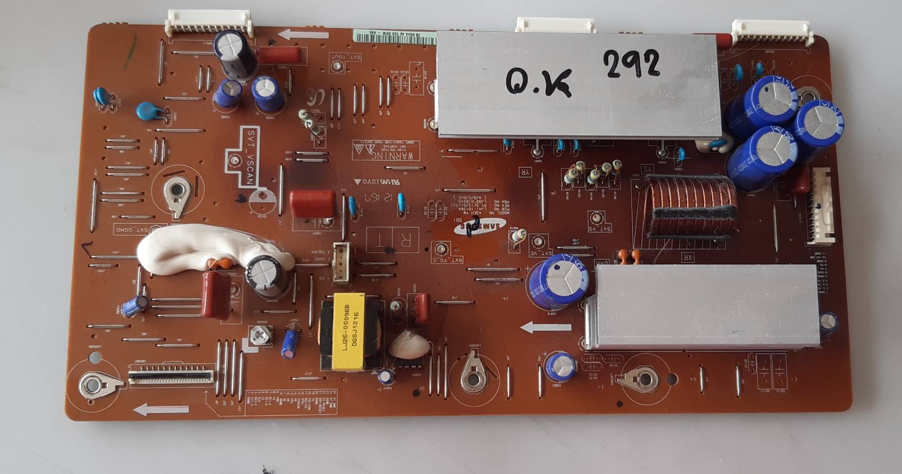 อันที่ 292 Samsung PS43E450A1R บอร์ด Y LJ41-10136A LJ92-01854A ดีเทสแล้ว