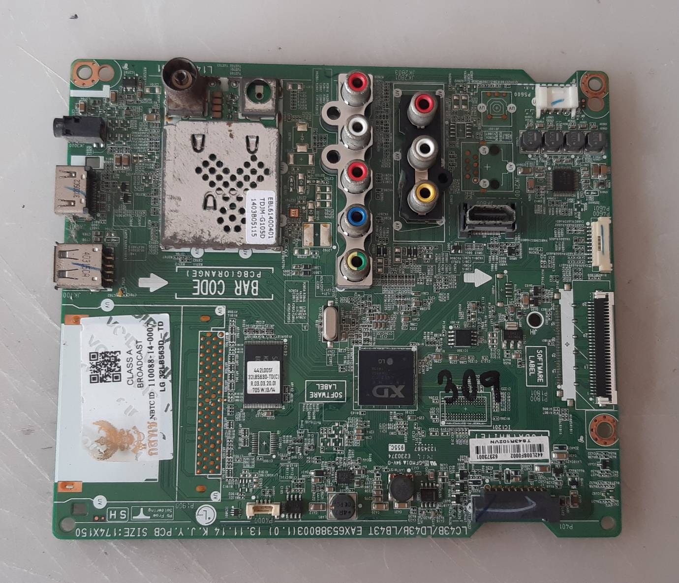 อันที่ 309 LG 32LB563D ซีสเตร็ม EAX65388003 1.0 ดีเทสแล้ว