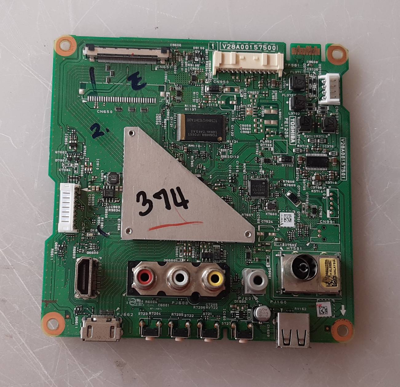 อันที่ 374 TOSHIBA 40L2550VT ซีสเตร็ม V28A0157500 ดีเทสแล้ว