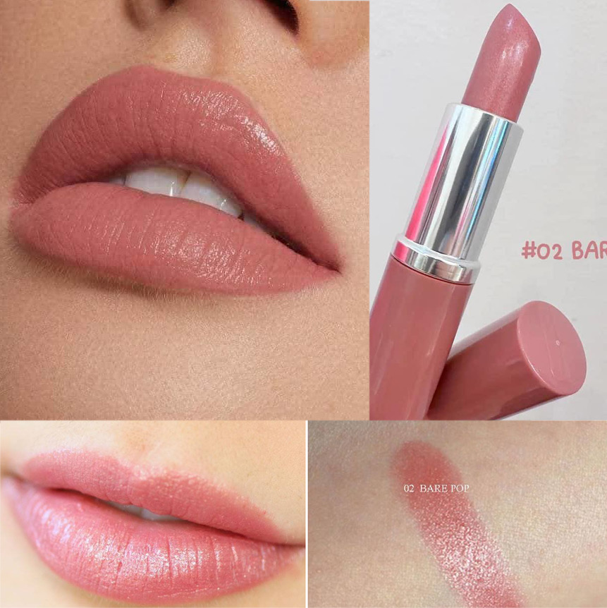 ลิปสติก Clinique Pop Lip Colour & Primer 3.8g. # 02 Bare Pop (No Box)