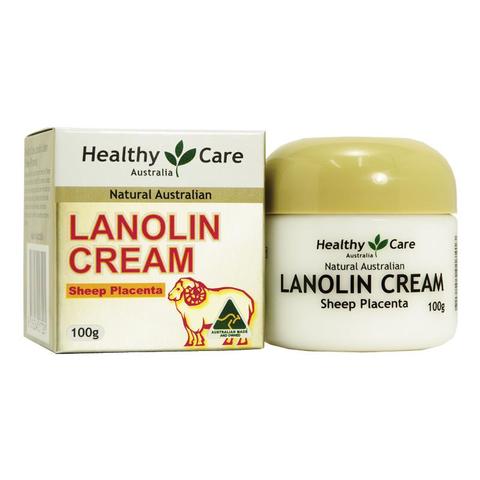 Healthy Care Lanolin with Sheep Placenta 100g เฮลตี้แคร์ ลาโนลิน วิช ฌีพ พลาเซนต้า ครีมรกแกะ ขนาด 100 มิลลิกรัม