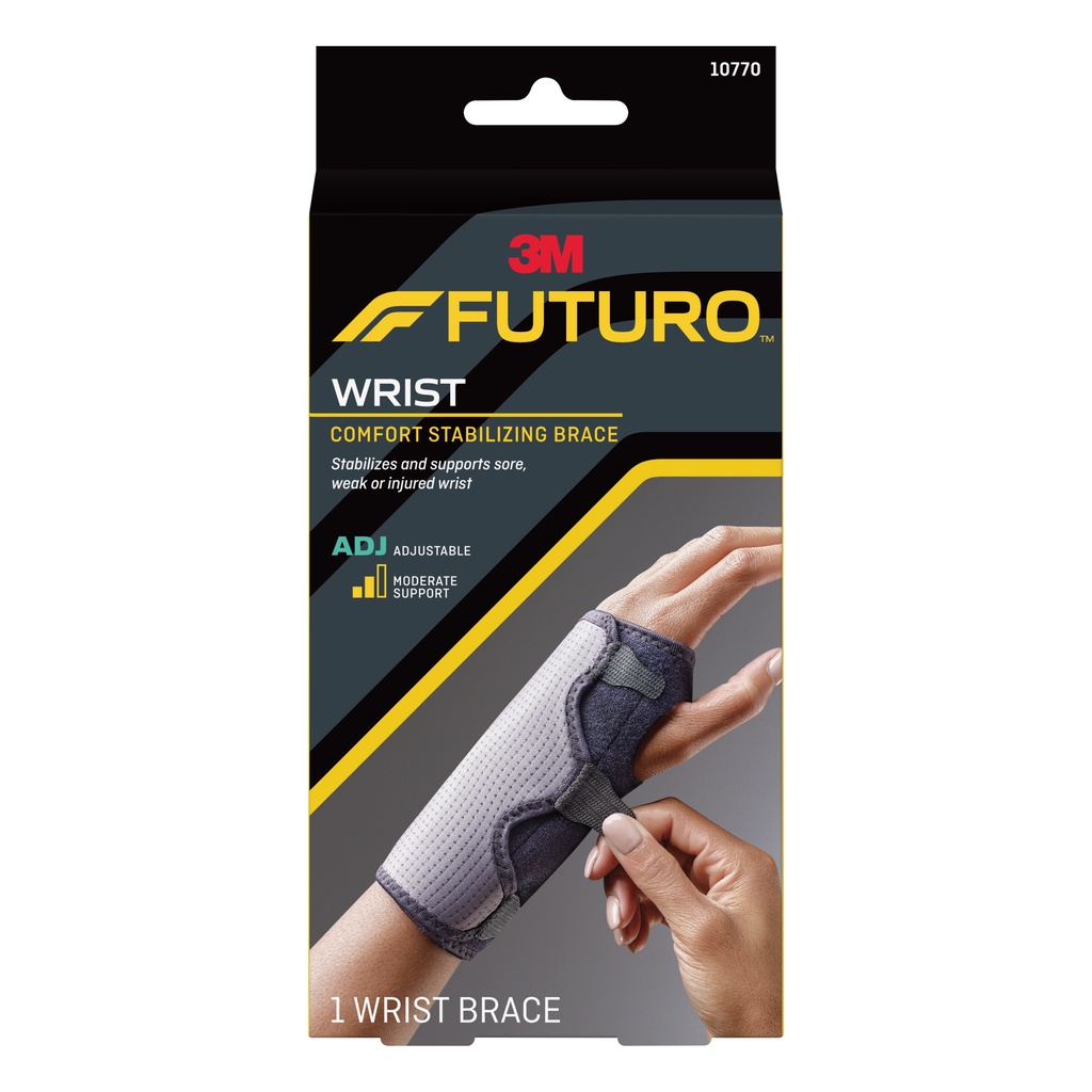 Futuro Comfort Stabilizing Wrist Brace (Left/Right) อุปกรณ์พยุงข้อมือเสริมแถบเหล็ก รุ่นปรับกระชับได้(สวมได้ทั้งซ้าย/ขวา)