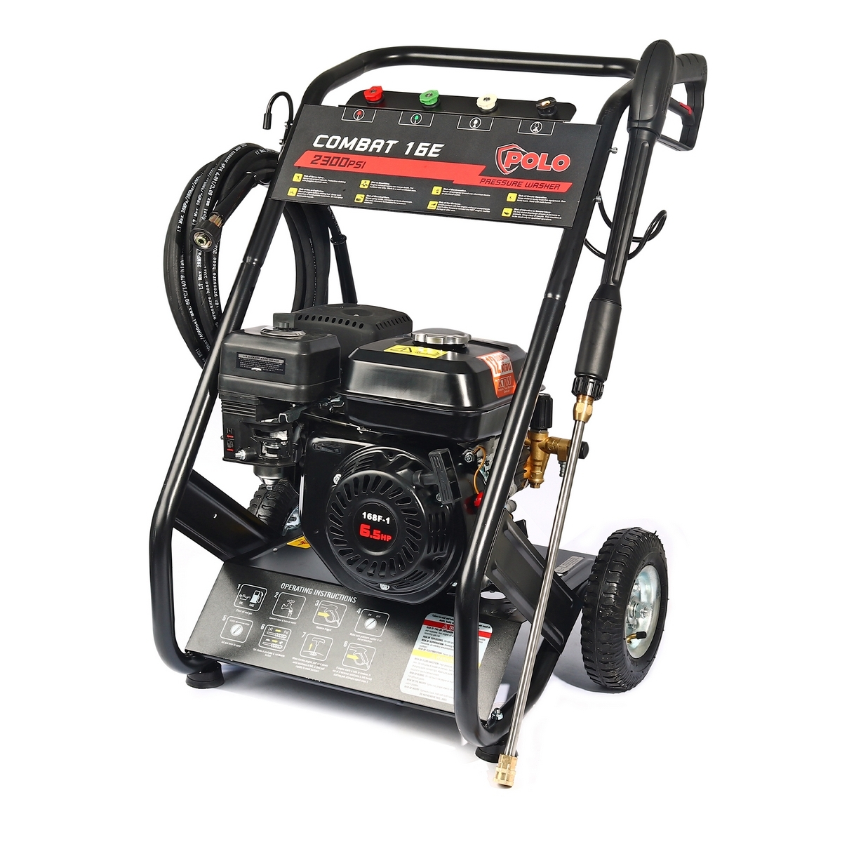 เครื่องฉีดน้ำ 160 บาร์ POLO รุ่น COMBAT16E ENGINE