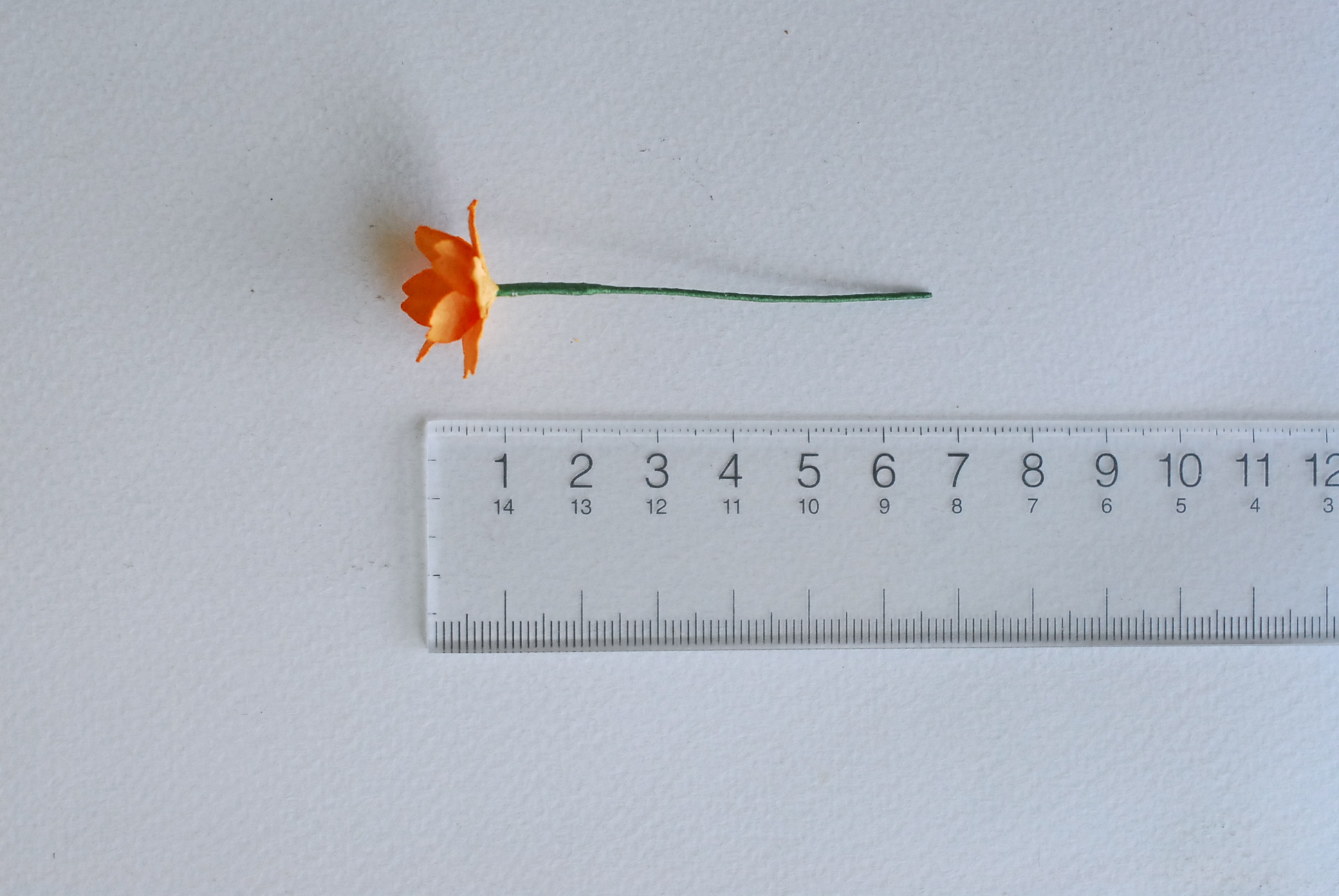 ดอกไม้กระดาษสา ดอกซากุระกระดาษ ขนาดเล็ก ดอกไม้กระดาษสาราคาส่ง ดอกไม้กระดาษสำหรับตกแต่งของชำร่วย งานแต่งงาน ทำช่อดอกไม้ติดอกเจ้าบ่าว ข้อมือดอกไม้เจ้าสาว ขนาด2.0 cm. 50 ดอก สีส้ม Paper flowers supplies: DIY wedding tools small Cherry blossom (Sakura) 50 pcs