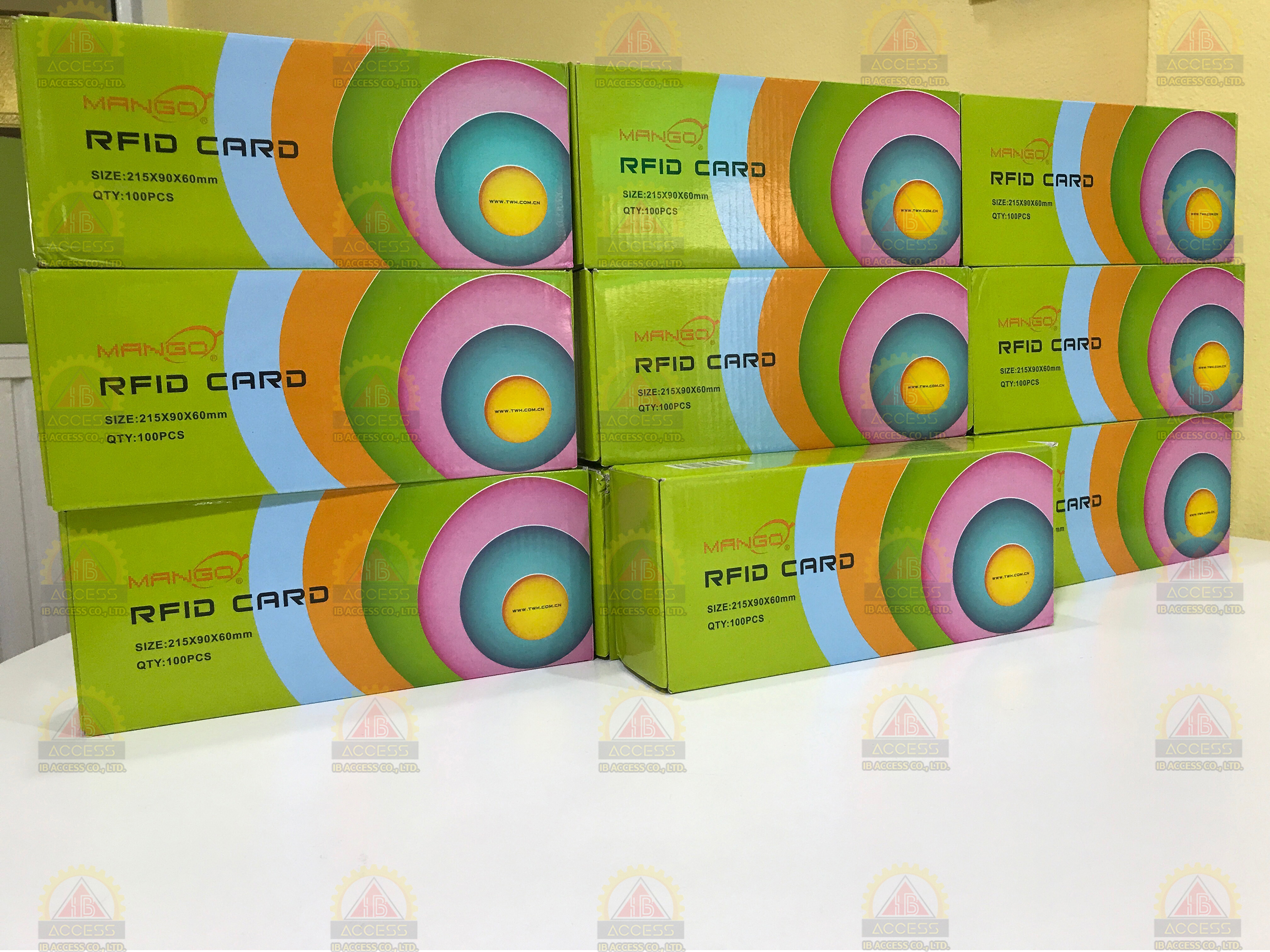 บัตรคีย์การ์ด Proximity Card แบบหนา 1.8 mm. ยี่ห้อ Mango (ไม่เรียงเลข) ไม่มีขั้นต่ำ