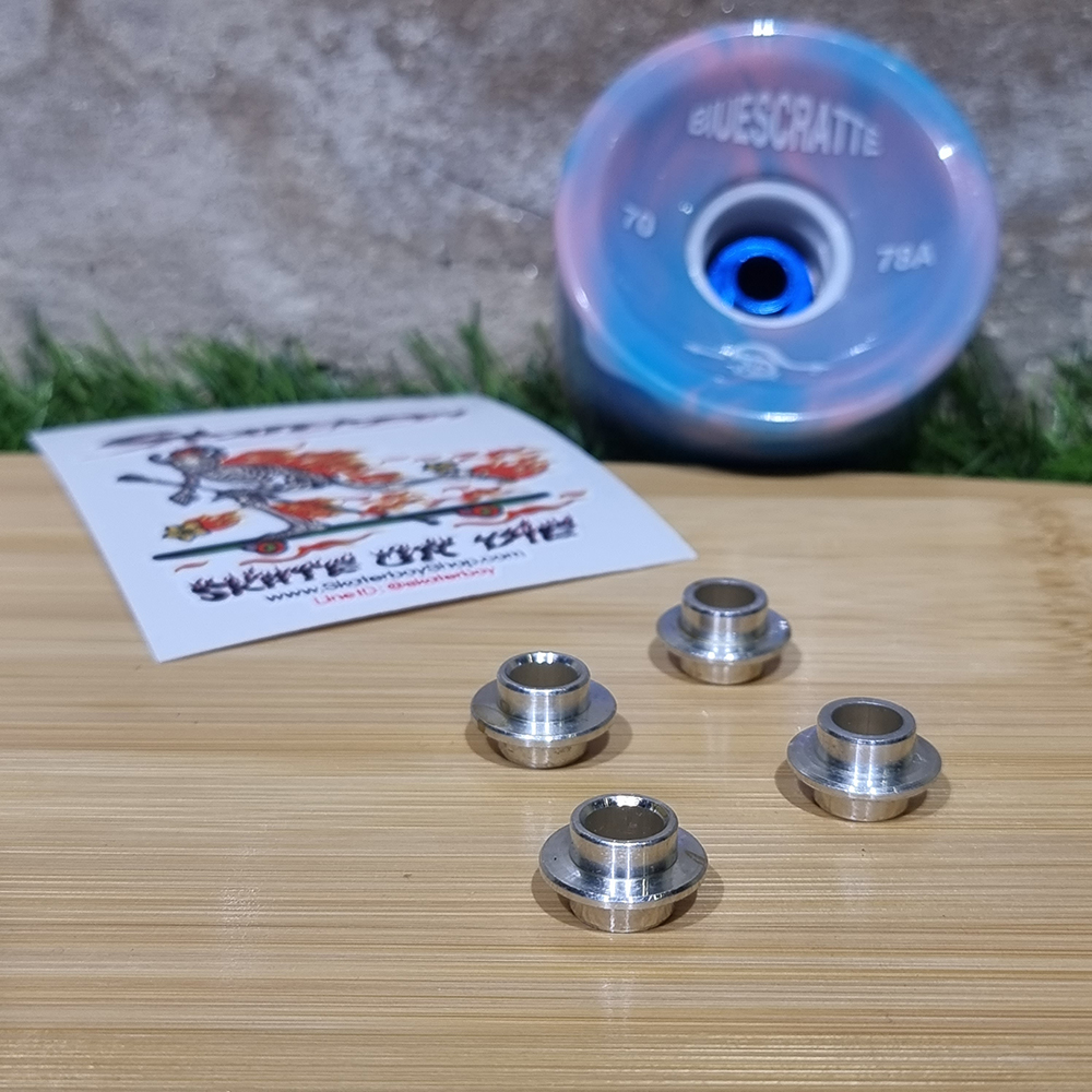 [0318] UFO Spacer ลดช่องว่าระหว่างลูกปืนภายในล้อสเก็ตบอร์ด สูง17mm ช้วยถนอมแกนล้อ