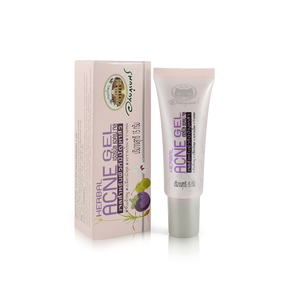 F52 อภัยภูเบศร Herbal Acne Gel (ลดสิว) 15g.