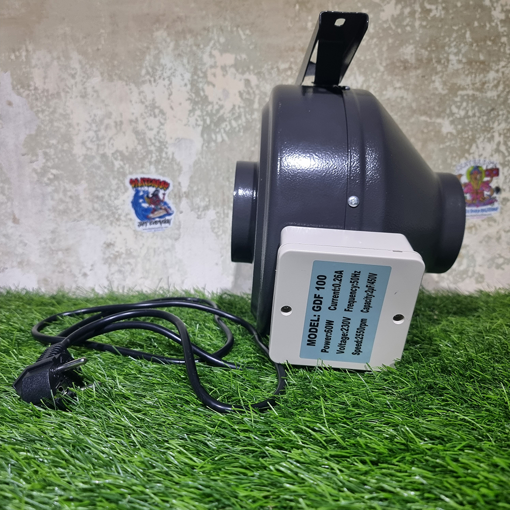 [1001] ชุดระบายความร้อน 4นิ้ว ตู้ปลูกต้นไม้ พัดลม ท่อลมดูดอากาศ กรองกลิ่นคาร์บอน ปรับความแรงได้