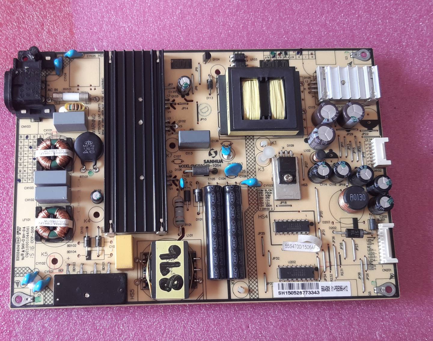 อันที่ 876 TCL 50D2720 ซัฟฟาย CQC10001044561 SHG5504B-101H 81-PBE005-H91 ดีเทสแล้ว