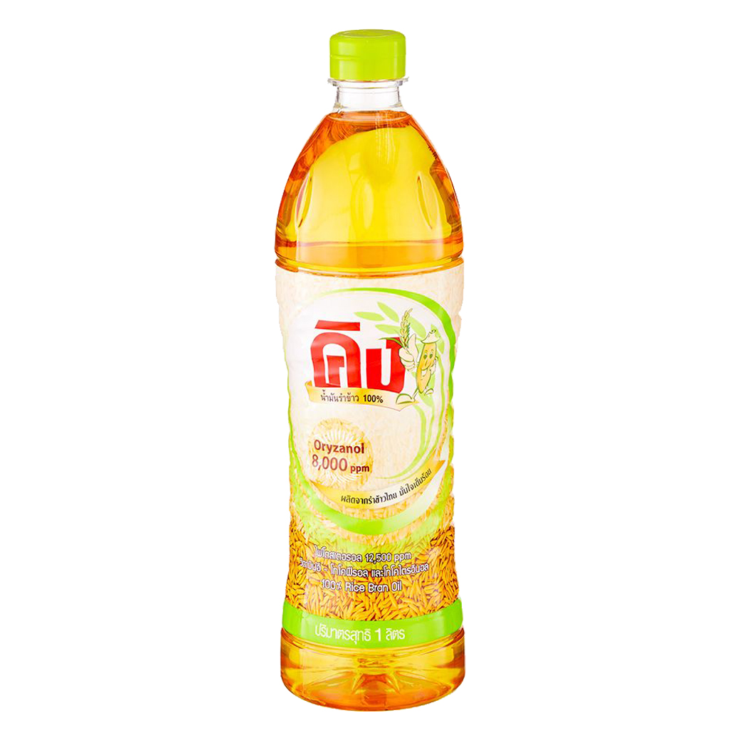 คิง น้ำมันรำข้าวปรุงอาหารชนิดโอรีซานอล (10,000ppm) ขนาด 1 ลิตร King Rice Bran Oil Oryzanol 1,000ml.