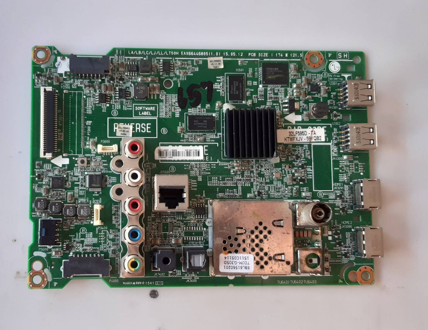 อันที่ 657 LG 32LF595D ซีสเตร็ม EAX66446805 30PIN ดีเทสแล้ว