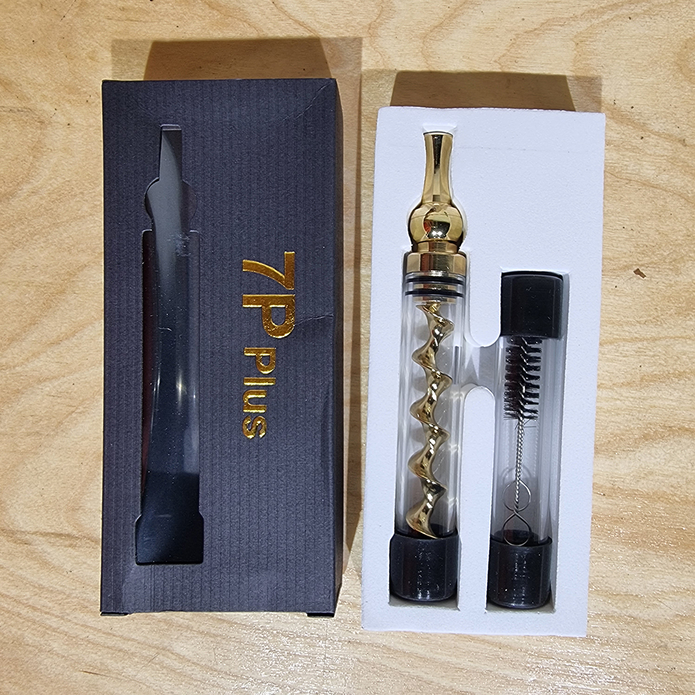 [1006] ท่ออเนกประสงค์ Twisty Glass Blunt พร้อม อุปกรณ์ทำความสะอาด ขนาดเล็ก พกง่าย chillum
