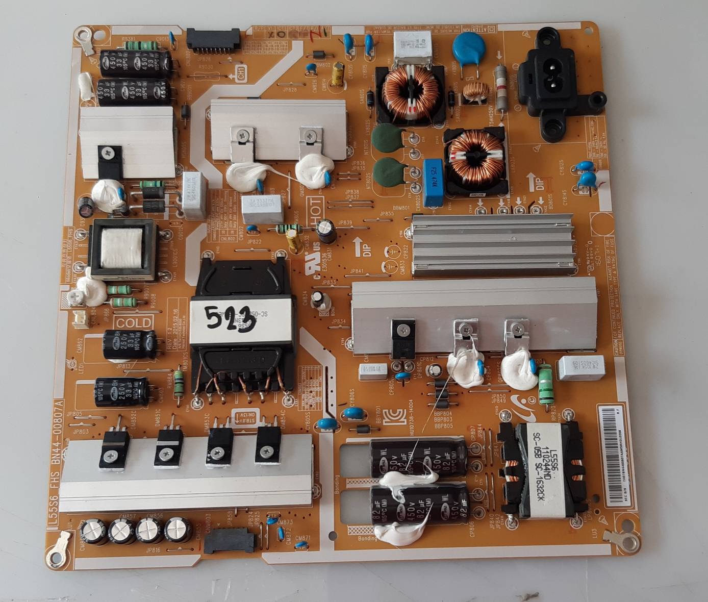 อันที่ 523 Samsung UA55JU6600K ซัฟฟลาย BN44-00807A ดีจอแตก