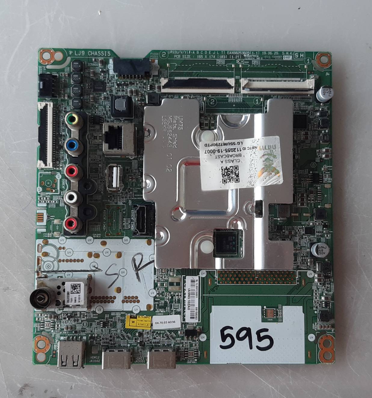 อันที่ 595 LG 55UM7290PTD ซีสเตร็ม EAX68253605 68PIN ดีเทสแล้ว