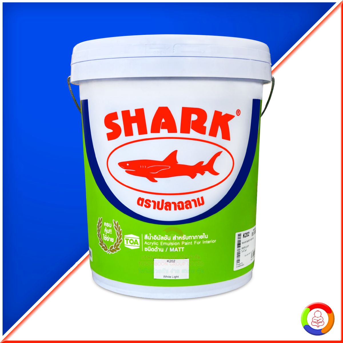 SHARK Matt Interior Emulsion Paint 18 L.