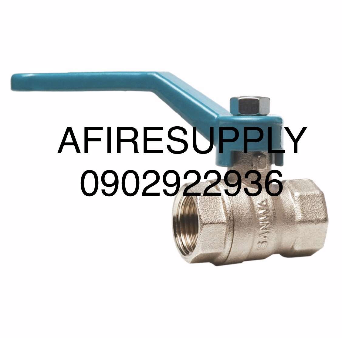 Sanwa บอลวาล์ว ทองเหลืองชุบ ขนาด 3 นิ้ว รุ่น BV80 FB ( Ball Valve)