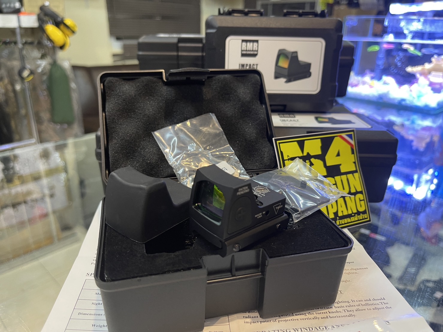 Dot:IMPACT REDDOT TRIJICON RMR กล้องจุดแดง มีขาจับสำหรับปืนสั้น