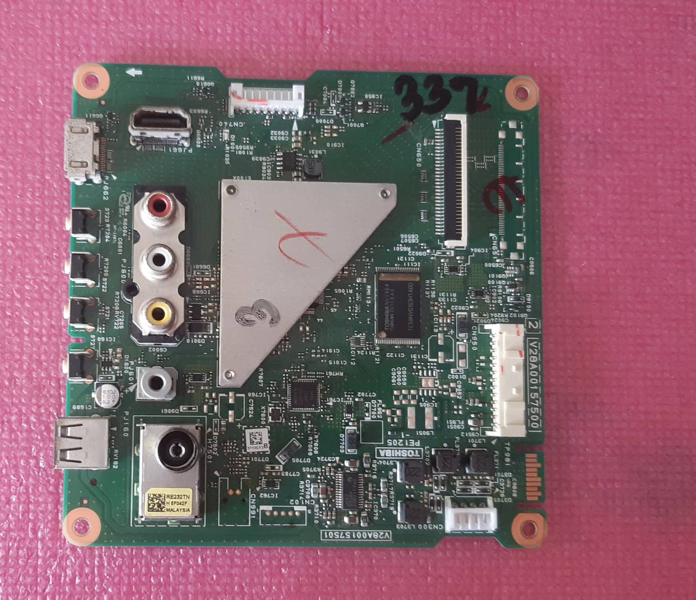 อันที่ 337 TOSHIBA 32L2550VT ซีสเตร็ม V28A00157500 V28A00157501 ดีเทสแล้ว