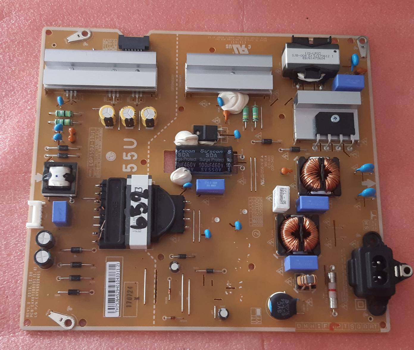 อันที่ 652 LG 55UJ630T ซัฟฟลาย EAY64529401 EAX67189101(1.4) LGP55DJ-17U1 ดีเทสแล้ว
