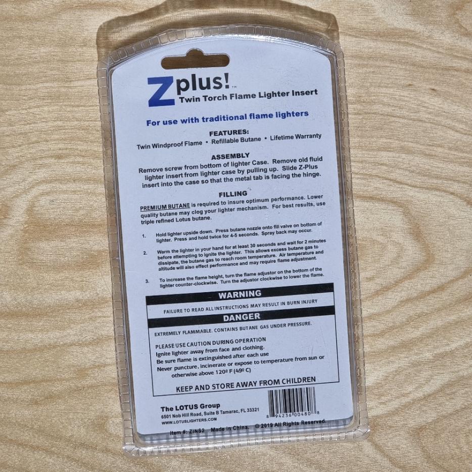 [1007] อุปกรณ์เสริม zippo สำหรับเปลี่ยนใส่แทนตัวถังด้านใน ไฟแช็กซิปโป้ ใสดูง่าย 2แบบ